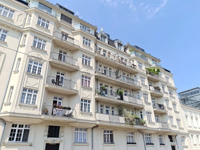 PRATERCOTTAGE, sonnige 98 m2 Altbau mit Balkon, 2 Zimmer, Küche, Wannenbad, Parketten, 3. Liftstock, Böcklinstraße