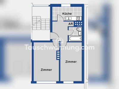 Tauschwohnung: Saga Wohnung 2 Zimmer zentral