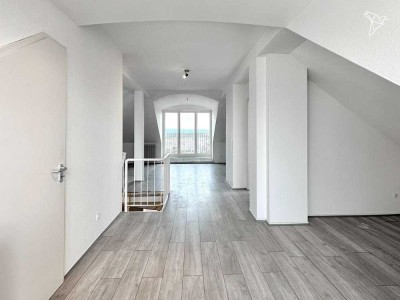 WEITBLICK AUF DEN RHEIN � 4-Zimmer-Maisonette mit Balkon in Mainz!
