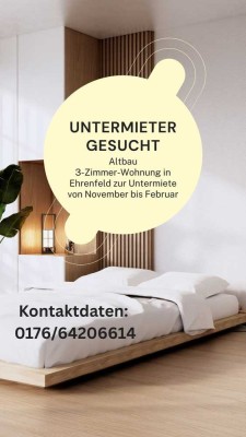 Achtung!!! Wohnung nur für 3 Monate!!! Nur an Einzelperson.