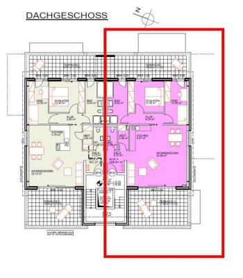 Stilvolles Penthouse mit 2 Dachterrassen und geh. Innenausstattung