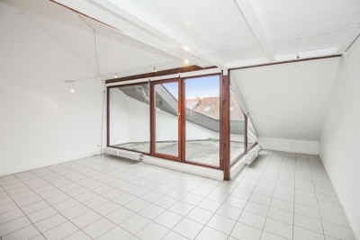 Große 1,5-Zi.-Wohnung mit Dachterrasse im Loft-Style