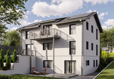 Neubau mit Garten und EBK: Exklusive 3-Zimmer-Einliegerwohnung mit großzügiger Terrasse in Vogt