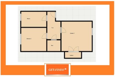 top vermietet, 2 Zimmer Eigentumswohnung,4,6 % Mietrendite !