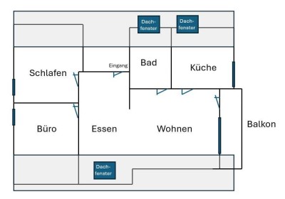 3,5-Zi.-Whg. | ruhige Lage | 840€ KM