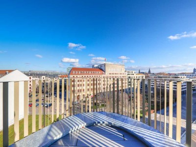 Stilvolle 3-Zi.-Penthouse-Wohnung auf 100 m² mit Balkon, EBK, Gäste-Bad *ERSTBEZUG*