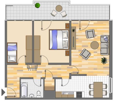 3-Zimmer-Wohnung in Ratingen West