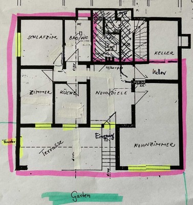 3,5 Zimmer, 87m2 Wohnfläche, + ca. 26 m2 überdachte Terrasse, + ca. 100 m2 Garten, Haustier ja