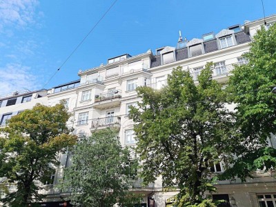 SCHÜTTELSTRASSE, PRATERCOTTAGE, 107 m2 Altbau mit Loggia, 3 Zimmer, Küche, Wannenbad, Parketten, 1. Liftstock, Donaukanal