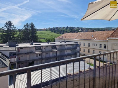 Helle und gut geschnittene Balkonwohnung zum Wohlfühlen mit Weinbergblick