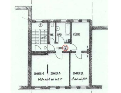 Stilvolle voll möblierte 2-Zimmer-Wohnung mit EBK in Fürth