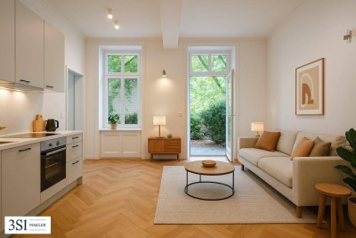 Top sanierte Erstbezug-Wohnung mit großzügiger hofseitiger Terrasse