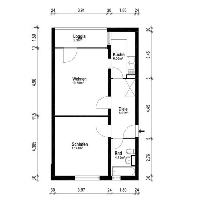 Geschmackvolle 2-Raum-Wohnung mit EBK in Berlin Marienfelde (Tempelhof)
