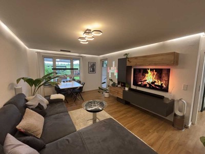 Moderne, vollständig renovierte 3-Zimmer-Erdgeschosswohnung mit großem Garten und Smarthome.