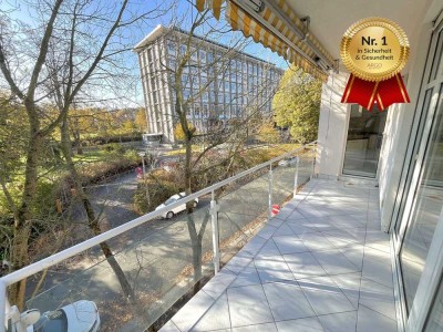 Moderne Wohnung I Großzügiger Balkon I Bad mit Badewanne und Dusche I Gäste-WC I Einbauküche