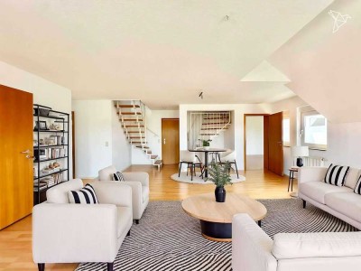 RUHE UND CITYFLAIR IN EINEM � Gepflegte 5 Zimmer-Maisonette in Römerberg!
