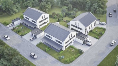 6 exklusive Doppelhaushälften in Mamming - 173 qm mit Garage