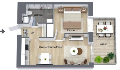 8020 Eggenberg - Erstbezugswohnung mit Balkon zu verkaufen!