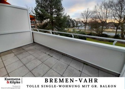 Geräumige Single-Wohnung m. Duschbad und gr. Balkon