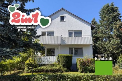 2in1! Zweifamilienhaus in Murr