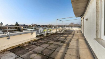 Lichtdurchflutetes Penthouse mit großer Dachterrasse in gefragter Lage in Hanau