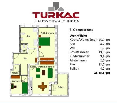 Biedenkopf-Zentrum - 3 ZKB Alters- und Behindertengerechte Ausstattung