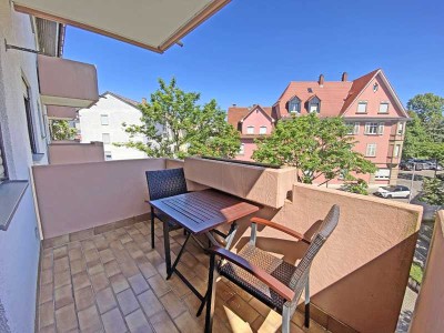 6569 - Rastatt: 4-Zimmerwohnung mit 2 Balkonen, Tageslichtbad und Garage!