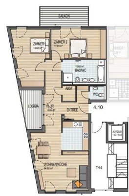 3-Zimmer-Wohlfühlwohnung in Top-Lage mit bester Anbindung und hohem Freizeitwert! (Wohnung 4.10))