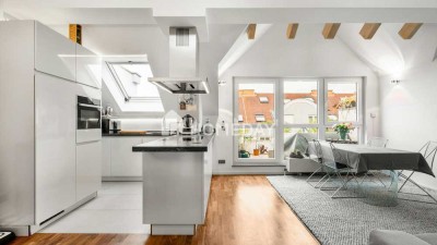 Maisonette mit Stil: mit Galerie, Balkon und Wohlfühlfaktor in Frankfurt-Nied