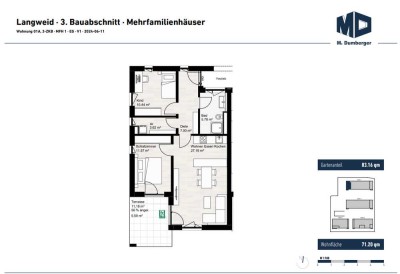 Gemütliche 3-Zimmer-Wohnung in grüner Umgebung