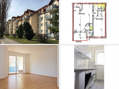 Wohnung 2 Zi., Balkon, Einbauküche, TG-Stellplatz in Radeberg