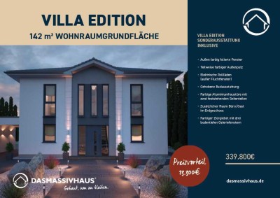 Eine Villa -von DAS MASSIVHAUS -mit modernstem Komfort inklusive Grundstück