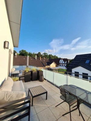 Penthouse in Waldenbuch - Dachterrasse, Klimaanlage, Smart Home, Wallboxen!