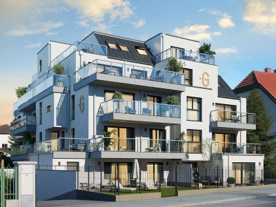 "Ganz oben. Angekommen": Premium-Penthouse mit 4 Zimmern und 3 Terrassen im 2. DG.