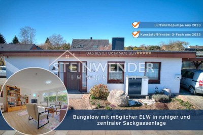Bungalow mit möglicher ELW in ruhiger und zentraler Sackgassenlage