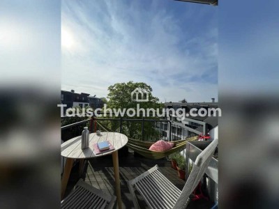 Tauschwohnung: Lichtdurchflutete DGW mit großer Wohnküche und Westbalkon