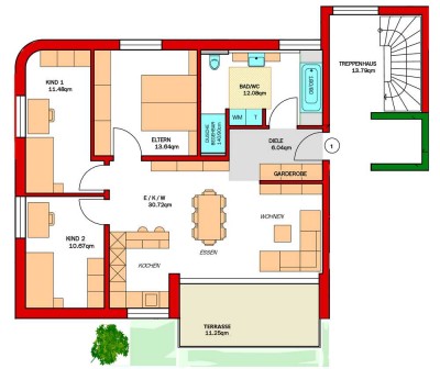 MODERN I HOCHWERTIG I ZENTRAL * 4-Zi. WHG * 90QM mit TERRASSE, Parkett, EBK, Keller, Aufzug uvm.