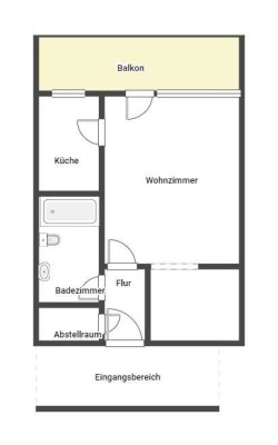 Demnächst frei! 1-Zimmer-Wohnung in Neustadt an der Weinstraße