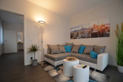 ab 01.03. Modernes 2-Zimmer-Apartment voll möbliert - Highlight ist der Seeblick, Großwallstadt