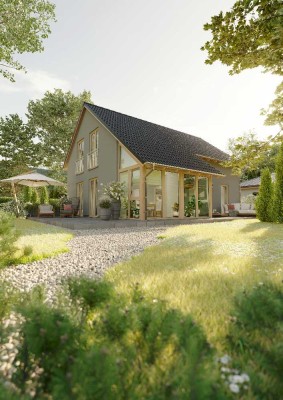INKLUSIVE Wintergarten & Carport: Energiesparend, bezahlbar & gemütlich. Massivhaus in Großfahner