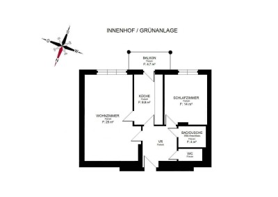 Erstbezug: 2 ZIMMER-NEUBAU + Süd-Balkon + extra Küche neu möbliert + neue Sanitäranlagen + Lift + TG