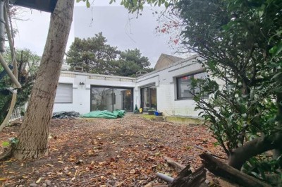 Entkernter Architekten Bungalow - 100m zum Rhein - Sackgasse -  Doppelgarage - voll unterkellert