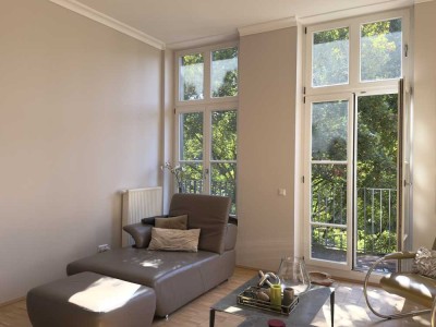 Helle, sonnige Familienwohnung mit Balkon, Aufzug, in beliebter Eilenriedelage im Henriettenviertel