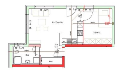 Stilvolle 2-Raum-Souterrain-Wohnung mit gehobener Innenausstattung in Fischbach
