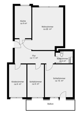 Helle 4-Zimmer Wohnung in Frechen (neu renoviert, zentrale Lage)