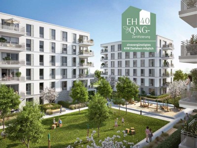 PANDION VERDE 2: Familienfreundliche 4-Zi.-Whg. mit offenem Wohn-/ Kochbereich und Balkon in Toplage
