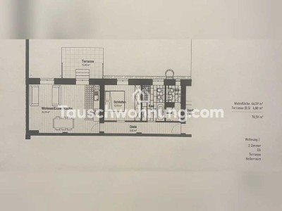 Tauschwohnung: Schöne Altbauwohnung EG mit Terrasse (im Hinterhof)