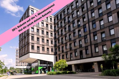 DIE ZIMMEREI | AKTION 25% Rabatt auf die 1. Monatsmiete: Möblierte 1-Zimmer-Wohnung | Basic Bude