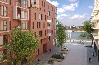 Maretimes Wohnen an der Förde 3-Zimmer-Neubauwohnung  in seitlicher Wasserlage