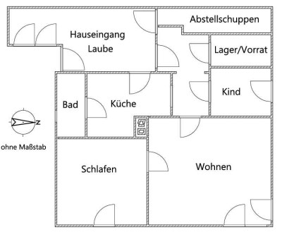 Charmantes Einfamilienhaus (Bungalow) in Wesselburen mit Garage